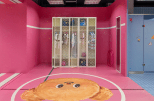 Merch Zara x Butter Bear, pop-up store à Shanghai