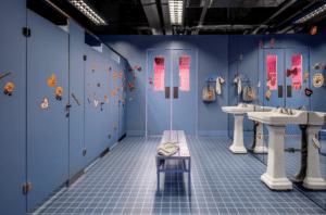 Merch Zara x Butter Bear, pop-up store à Shanghai